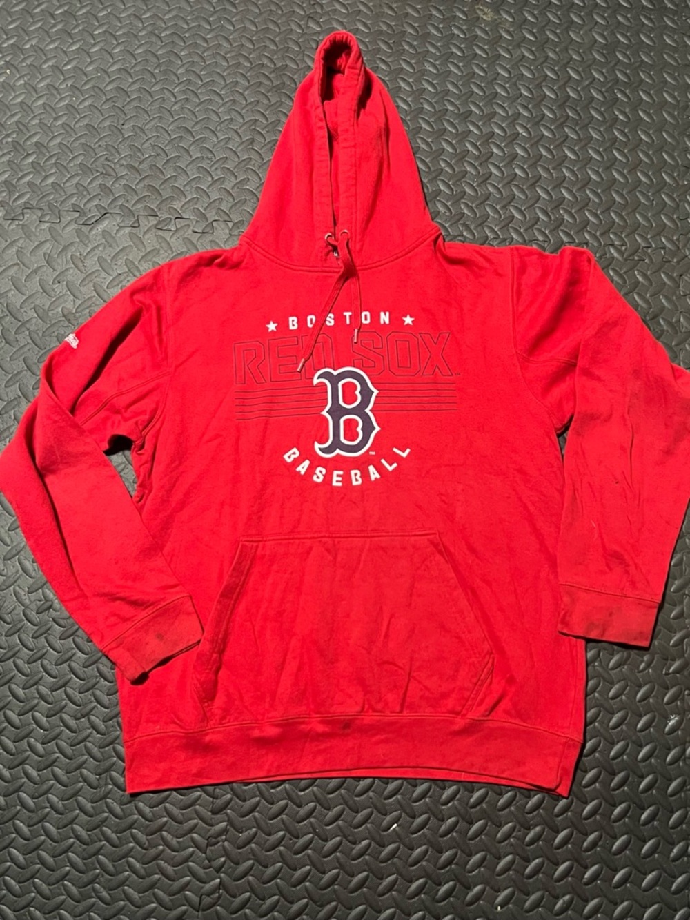 Stitches Red Boston Red Sox Baseball Hoodie